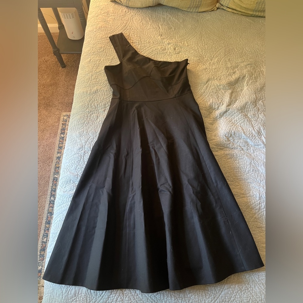 Kate Spade Cotton Black Shoulder Dress